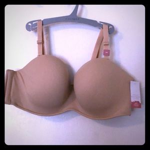 Cacique Tan Multi strapless Plunge Bra